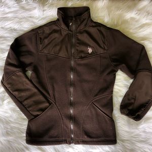 Girls U.S. Polo ASSN. (14-16) brown sweater/jacket